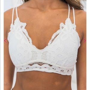 Pink Lily Boutique white padded bralette